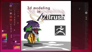 Eva01 part 02 Neon Genesis Evangelion  3d modeling in zbrush [upl. by Mihar223]