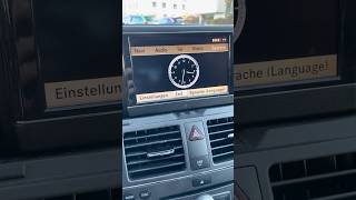 Mercedes Benz W204 Uhrzeit einstellen [upl. by Ruosnam]