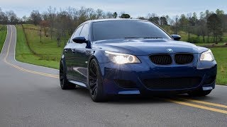 Bmw E60 M5 V10 exhaust  open country roads [upl. by Neoma612]