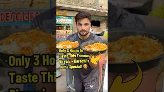 Only 3 Hours to Get This Famous Friday Biryani in Karachi🇵🇰🔥 JumaBiryani StreetFood foodshorts [upl. by Gerkman]