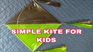 HOW TO MAKE KITE FOR KIDSPAANO GUMAWA NG DIAMOND KITE PARA SA MGA BATAinventor46 kite guryon [upl. by Ailime]