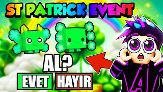 ST PATRİCKS EVENTİNE KATILDIK BU PETLER OP  PET SIMULATOR 99 [upl. by Wilma]