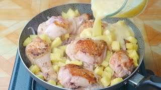 ¡La receta de POLLO y piña que sorprendió a todos Un ALMUERZO rápido y sin complicaciones [upl. by Agnes]