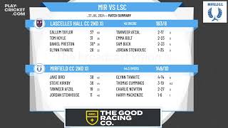 Mirfield CC 2nd XI v Lascelles Hall CC 2nd XI [upl. by Golter]