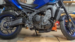 2024 Yamaha MT09  Lowering Link Results 08quot Drop [upl. by Ellehctim]