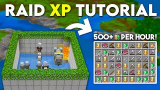 Raid Farm Minecraft Bedrock 121 Tutorial MCPEXboxPS4Nintendo SwitchWindows10 [upl. by Aseneg]