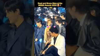 So happy to see them together again 🥳⚡️💗😍 Rosé and Bruno at the MAMA AWARDS in Japan rosébrunoapt [upl. by Aleet351]