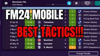 FM24 MOBILE BEST TACTICS [upl. by Ardella]