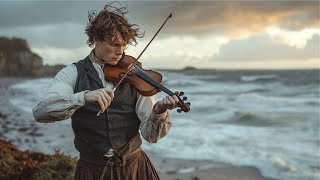 Irish Celtic Fiddle Music  Beautiful Views of Ireland Scotland and Wales [upl. by Moser]