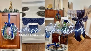 Ribbon Trend • Decorate Kitchen for Christmas • Modern Glam • Room Decor Ideas • Apartment Living [upl. by Kwang]