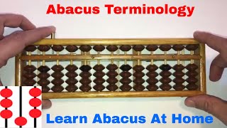 Lesson 1a  How to use the Abacus aka Soroban Abacus Terminology [upl. by Gnaig723]