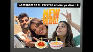 Geet mam da dil kar rrhe e samiya🍝 khaan li geetgoraaya aamirshahmurad life vlogger trending [upl. by Hersh]