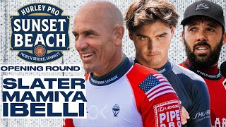 Kelly Slater Barron Mamiya Caio Ibelli  Hurley Pro Sunset Beach 2024  Opening Round [upl. by Lavina]