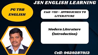 Modern Literature Introduction jsnenglishlearning [upl. by Maynord]