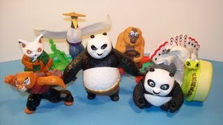 2011 KUNG FU PANDA 2 SET of 8 McDONALDS HAPPY MEAL MOVIE FULL COLLECTION VIDEO REVIEW [upl. by Haerdna]