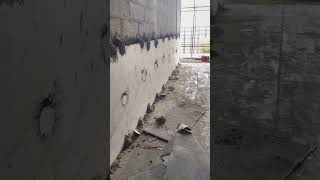 wet cladding Installation of Wall Cladding tile construction building Civilengineering [upl. by Aroled]