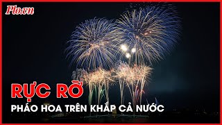 Rực rỡ pháo hoa đón chào năm mới Giáp Thìn 2024 trên khắp cả nước  PLO [upl. by Rudman261]