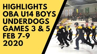 U14 Underdogs Highlights Games 3 amp 5 [upl. by Aisorbma44]