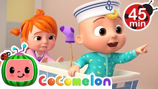 Row Row Row Your Boat Bath Song Wheels on the Firetruck  MORE CoComelon Nursery Rhymes amp Songs [upl. by Juliano615]