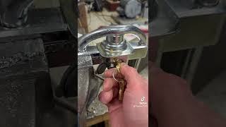 Trailer hitch lock picked open and made key Customer lost keys allockandkeyco locksmithlife ￼ [upl. by Morgun865]