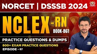 NORCET  DSSSB  NCLEX Based Questions  NCLEXRN Questions and Answers  7 Nursing Experts [upl. by Ecinaej920]