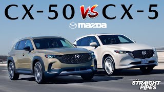 2023 Mazda CX50 vs CX5 Review  Which is BETTER [upl. by Pepita]