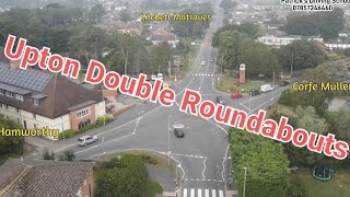 Poole Test Route Upton Double Rounabouts Drone [upl. by Tniassuot]