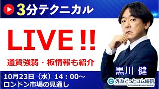 見通しズバリ！3分テクニカル分析「ライブ‼」 ロンドン市場の見通し 2024年10月23日 [upl. by Grannia]