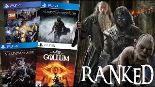 Ranking EVERY Modern Lord Of The Rings Game From WORST TO BEST Top 5 Including Gollum Please no [upl. by Dukie]