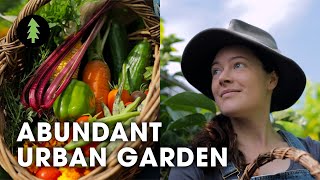 Inspiring Woman Growing a Huge Amount of Food in Her City Permaculture Garden [upl. by Nivle123]