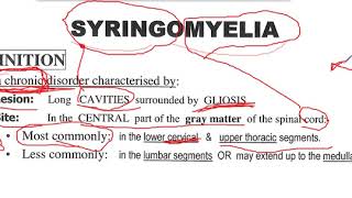 syringomyelia syringobulbia [upl. by Laroy]