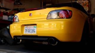 Stock Ap1 s2000 exhaust vs Skunk2 Megapower Catback [upl. by Adnahsal491]