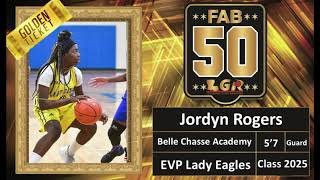 Jordyn Rogers Belle Chasse Academy 2025 SF  LGR Fab 50 Highlights [upl. by Airyt414]