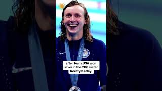 Katie Ledecky wins record 13th Olympic medal shorts [upl. by Ailaza]