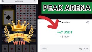 PEAK ARENA NUEVO  para GANAR DINERO RÁPIDO [upl. by Ahsil]