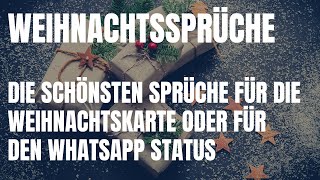 Weihnachten Sprüche 2023  die schönsten Sprüche für die Weihnachtskarte oder den WhatsApp Status [upl. by Link]