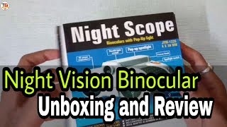 Night Vision Surveillance Scope Binoculars with Pop up Light Review hindi night vision binocular [upl. by Enyala]