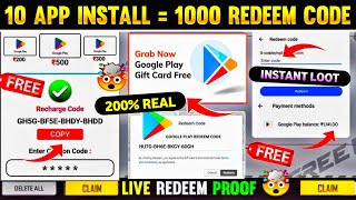 1000 Free Redeem Code  Free Redeem Code App  Google Play Free Redeem code  Free Redeem code app [upl. by Giustino]