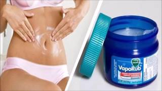 Cómo Utilizar El Vicks VapoRub Para Deshacerse De La Grasa Del Vientre Y Quemar Grasa Mientra Duerme [upl. by Yrahcaz]