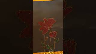 art fglass painting glitter outlineglitterfilling [upl. by Dasya]