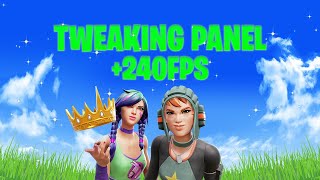 The BEST Tweaking Panel To Boost FPS amp Lower Input Delay In Fortnite Chapter 5 [upl. by Ilanos]