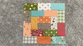 Broken courthouse steps quilt block tutorial aka potato chip quilt block [upl. by Brockwell296]