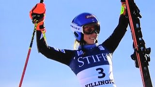 Mikaela Shiffrin  3nd place  Giant Slalom  Killington  2023 [upl. by Ahsemac212]