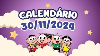 CALENDÁRIO DE 30 DE NOVEMBRO DE 2024 ALUNONOTADEZ10 ensinofundamental [upl. by Juliann]