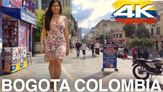 Colombia Bogota 4K Walk 🇨🇴 [upl. by Bonnes]