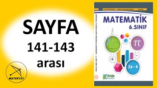 6sınıf MATEMATİK KİTABI DOĞA YAYINCILIK sayfa 141142143 [upl. by Sansbury]