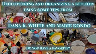 Declutteringorganizing a kitchen using tips from Dana K White and Marie Kondo kitchen declutter [upl. by Lynne]