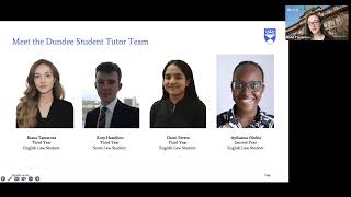 University of Dundee Law School Mooting Competition 202425 Lecture 1  Introduction to Law [upl. by Eeram]