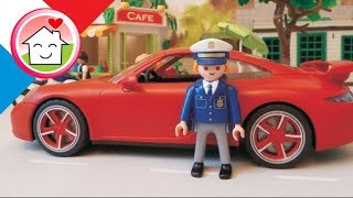 Film Playmobil Police en français Commissaire Overbeck La Porshe disparue  Famille Hauser [upl. by Edecrem265]