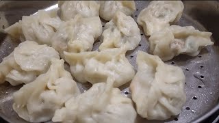 Chicken Momos making  street food  Momos  northeast style momos [upl. by Tiny]